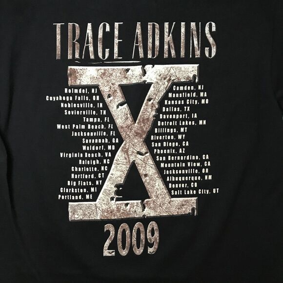 Trace Atkins Ten T-Shirt 2009 Tour Tee XL GOOD - Picture 3 of 5